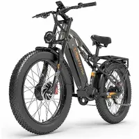 LANKELEISI Vélo électrique MG800 MAX 1000W*2 Samsung 48V 20Ah 48km/h 130KM grijs