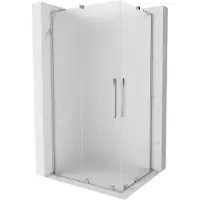 Mexen Velar L Duo schuifdouchecabine 100 x 90 , ijs, chroom - 871-100-090-02-33-01