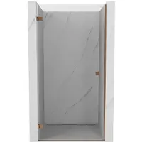 Mexen Lunar-B draaideur voor douche, links 90 , transparant, roze goud - 832-090-000-60-00-L