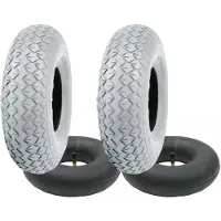 Parnells 2.80/2.50-4 Grijze scootmobielband &amp; binnenband Set Luchtbanden TR87 (Set van 2)