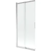 Mexen Fox badwand 2-delige schuifbaar 85 x 150 , transparant, chroom - 891-085-002-01-00