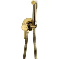 Mexen Elba inbouw bidetkraan met enkele houder, goud - 7599250-50