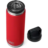 Yeti Rambler 26 oz fles, vacu m ge soleerd, roestvrij staal met tuitdop, Rescue Red