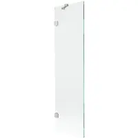 Mexen Lunar badscherm 1-deurs 50 x 150 , transparant, geborsteld nikkel - 897-050-000-97-00