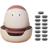 Semoic Afwasborstel met zeepdispenser Cartoon Pot B