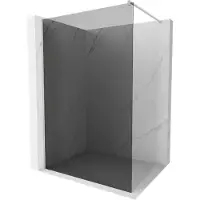 Mexen Kioto douchewand Walk-in 90 x 200 , grafiet 8 mm, geborsteld nikkel - 800-090-101-97-40