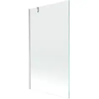 Mexen Next badwand scherm 1-delig 100 x 150 , transparant, geborsteld nikkel - 895-100-000-00-00-97