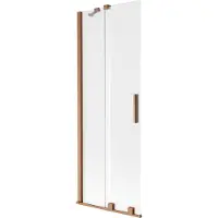 Mexen Velar badwand 2-delige schuifdeur 70 x 150 cm, ijs, geborsteld koper - 896-070-000-31-65
