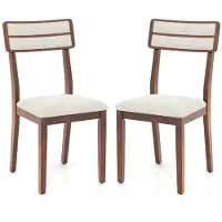 Helloshop26 Set van 2 moderne eetkamerstoelen 45 x 51 x 89 cm
