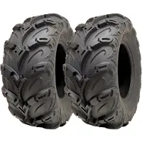 Parnells 25x10.00-12 ATV Quad banden OBOR Mudsling E-Marked Road Legal 200kgs (Set van 2)