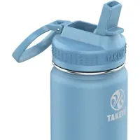 Takeya Actives Straw Insulated Bottle 530ml Bluestone