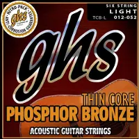 GHS Strings Dunne Kern Phosphor Bronze - Akoestische Snaren Set - Licht - 12-52 (TCB-L SET)
