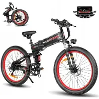 Samebike VTT Elektrisch - - LO26 PLUS - 1000W - 45 km/h - Opvouwbaar 26" 15Ah