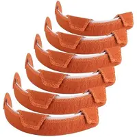 TAUOH Zweetband voor harde muts - Katoenen wasbare, zelfklevende zweetbandvoering, herbruikbare helmpads, 6 stuks