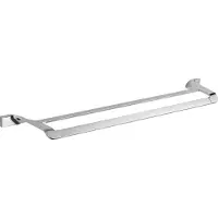 Mexen Rino dubbele handdoekhouder, chroom - 7027025-00