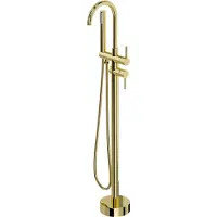 Mexen Alma vrijstaande badmengkraan, goud - 75033-50