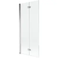 Mexen Mist douchewand 2-delig links 80 x 150 , transparant, chroom - 8A9-080-002-01-00-L