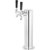 DUOKU Bierdistributeur - - Dubbele Kraan - Roestvrij Staal - 2,2 kg - 435 mm