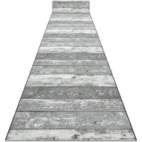 Rugsx Vloerbekleding met rubber bekleed 67 cm DESKI grijskleuring 67x880 cm
