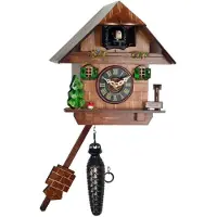 Engstler - Model 417 - Cuckoo klok - Mechanisme met een dagopwind - Walnoothout
