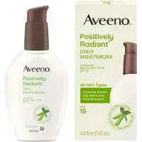 Aveeno Positively Radiant Dagelijkse Gezichtscr me met SPF 15 Zonnebrandcr me Hydraterende Gezichtscr me met Soja-extract ter Verbetering van de