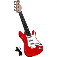 Torribaly 17 inch gitaar speelgoed voor kinderen, 4-snarige elektrische muziekinstrumenten voor kinderen, draagbaar elektronisch instrument speelgoed, B