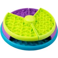 Tlily Slow Feed-hondenbak met 3 niveaus, vermindert verveling en angst, hondenvoerpuzzelvoeder, antislip interactief