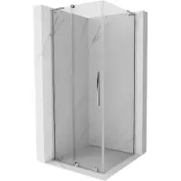 Mexen Velar L schuifdouchecabine 110 x 110 , transparant, chroom - 871-110-110-03-01