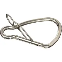 Kong Italy Mooring Hook With Spring Inox 200 Mm Zilver