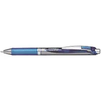 Pentel OF AMERICA Energel Rtx intrekbare gelpen Bold 1 mm blauwe inkt Blauw/grijze schacht