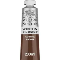 Winsor & Newton Winton Olieverf, 200ml (6.75-oz) Tube, Vandyke Bruin