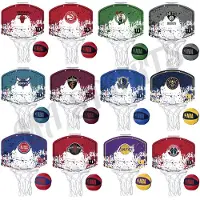 Wilson Mini Basket - NBA - Philadelphia 76ers - Blauw - One Size - Zelf te monteren