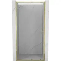 Mexen Exo schuifdeur voor douche 100 , transparant, goud - 8151-100-000-50-00