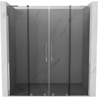 Mexen Velar L Duo schuifdouchedeuren 200 , grafiet, chroom - 871-200-003-42-01