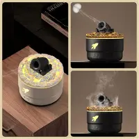 Melitt 2 Stuks Mini Cannon Luchtbevochtiger Aroma Diffuser met Standen 7 Kleuren LED Timer en Instelbare Instellingen Turret B