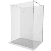 Mexen Kioto vrijstaande douchewand 150 x 200 , transparant 8 mm, chroom - 800-150-002-01-00