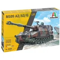 Italeri Modelbouwpakket Militaire voertuigen - 6589 M109 A2/A3/G Tank Plastic - 1:35 - Modelbouw