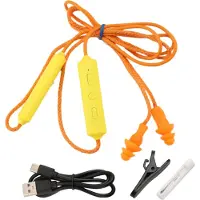 TAUOH Oordopjes Bluetooth-oortelefoon voor werk, geluidsdemping, gehoorbescherming, bouwplaatsen, lawaaierige plaatsen Oranje