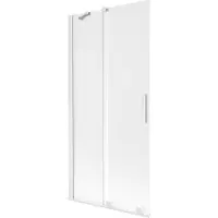 Mexen Velar badwand 2-delig schuifbaar 90 x 150 cm, ijs, wit - 896-090-000-31-20