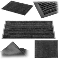 Kadax Antislip vuilvangmat, deurmat voor binnen en buiten, deurmat voor huisdeuren en entrees (antraciet, 40x60 cm)