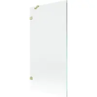 Mexen Lunar badscherm 1-deurs 90 x 150 , transparant, goud geborsteld - 897-090-000-55-00