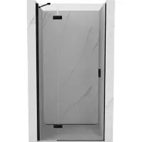 Mexen Mist-H draaideur douche links 75 , transparant, zwart - 8A5-075-000-70-00-L