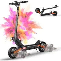 JOYOR S10-S-Z - Elektrische step - Twee motoren 1000 W*2, batterij 60 V 18 Ah - Max 60 km/h - Bereik van 70 km - Zwart