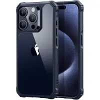 ESR voor iPhone 15 Pro Max-hoesje Bescherming van militaire kwaliteit Schokbestendig Air Guard Hoeken Vergelingsbestendig Acryl Achterkant Telefoonho