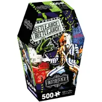 Aquarius Beetlejuice 500pc Puzzle Coffin Box (500 Piece Jigsaw Puzzle) - Glare Free - Precision Fit - Officially Licensed Beetlejuice Merchandise & Co