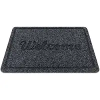 Rugsx Ruitenwisser WELCOME 2098 anti slip, extern, intern - antraciet 40x60 cm
