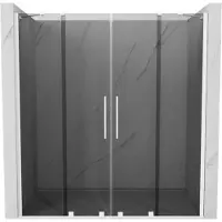 Mexen Velar Duo schuifdouchedeur 170 , grafiet, wit - 871-170-000-42-20