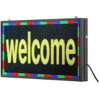 DUOKU Programmeerbare LED Signage--67x35 cm-Paneel met Volle Kleuren Digitale Weergave P5-Aanpasbare Teksten en Patronen