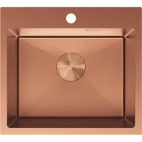 Mexen Solix roestvrijstalen spoelbak 1-komerig 500 x 450 , koper - 6402501000-65