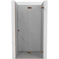 Mexen Lunar-F vouwdeur douchedeur rechts 95 , transparant, roze goud - 836-095-000-60-00-P